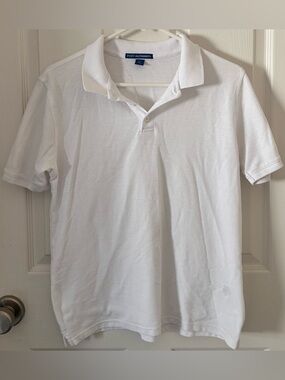 Boys Port Authority White Polo Shirt